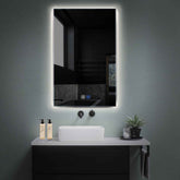LED Spiegel Vertikal | Touch-Schalter | Anti-Beschlag-Funktion | Neutralweißes Licht - Reyze Seria Ambient Model 1